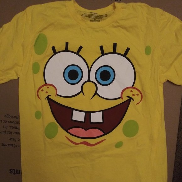 Spongebob Squarepants Face T-Shirt (Size Medium) NEW - Picture 1 of 2
